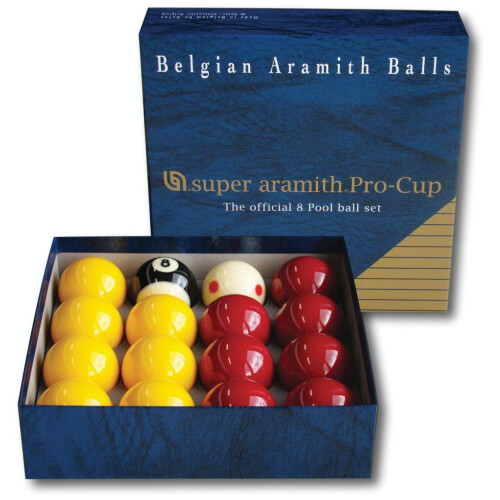 ARAMITH SUPER PRO CUP 2" REDS & YELLOWS POOL BALL SET**