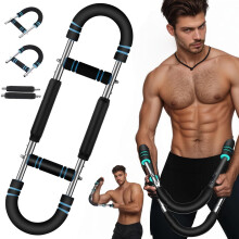 Twister Arm Trainer, Chest Exerciser for Men, U-Shape Fitness Equipment, 70-110lbs Adjustable Thigh Master, Shoulders and Forearms Muscle Strength Wo