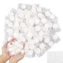 100Pcs Compressed Towels Tablets, Disposable Face Towels Travel Towel Disposable Face Cloths, Camping Towel Compressed Faces Cloth Mini Travel Essent