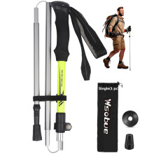 Wsobue Walking Pole-1 Pack Hiking Trekking Pole With Antishock and Quick Lock System, Telescopic, Collapsible, Ultralight Foldable Hiking Walking Sti