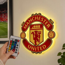 Themed Manchester United Crest LED Backlit WallLite
