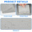 ANOMM Canvas Repair Patch, 10x200 cm Self-Adhesive Fabric Patch, Light Gray 3