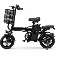 KUNYOS Folding Electric Bike 14" for Adults, 250W Compact E-Bike (black)