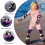 YooxArmor Adjustable 6 Pcs Kids Knee Pads Elbow Pads Wrist Guards Set 4
