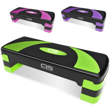 Aerobic Stepper platform -Step Steps board High - Exercise 2-5 Level Adjustable Height Fitness Workout Yoga Pilates Fitness Home Gym Removable Step Ri