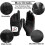 FINGER TEN Golf Glove Men for Left Hand 2 Pack(Black, XL) 2