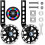 Bike Stabilisers, Adjustable Metal Training Wheels, Black 1