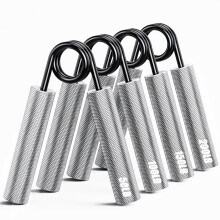 ZEAGUS Grip Strength Trainer 4 Pack,50-200LB Metal Hand Grip Strengthener,Non-Slip Heavy-Duty Forearm Exerciser,Hand Gripper for Muscle Building and