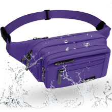 HNOOM Waterproof Bum Bag with Multi-Pockets Fashion Bumbag Waist Fanny Pack for Men Women Large Capacity Waist Bag for Hiking, Dog Walking, Travel &