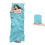 BREENHILL Sleeping Bag Liner, Travel Sheet with Zip, Glacier Blue 80cm 1