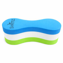 Swimz Junior Club Pull Buoy - Blue/White/Lime - Technique & Body Alignment Training Aid