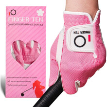 FINGER TEN Golf Gloves Women Rain Grip Left Right Hand (Rose, XS, Left)