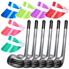Hicarer 12 Pcs Golf Pub Fancy Party Dress Set with Inflatable Clubs
