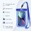 ivoler Waterproof Pouch Bag + Phone Case, Blue 5