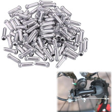 60 Pcs Bike Cable End Crimps, Bike Brake Cable Caps,Bike Cable End Caps, Bike Cable Crimps for Mountain Bicycle Road Bike