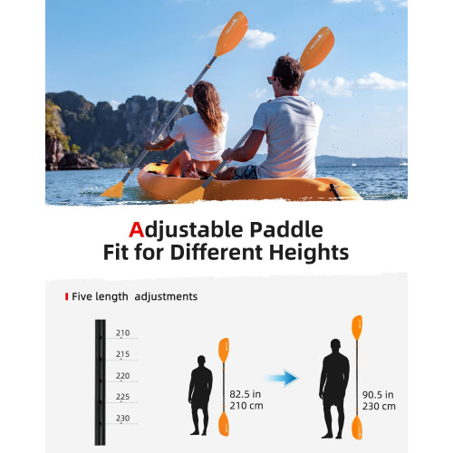Abahub Adjustable Kayak Paddle 1