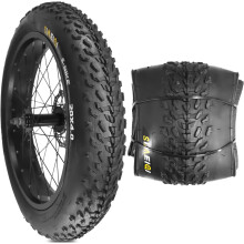 1pc 20 x 4.0 Fat Bike Tyres 98-406 Puncture Resistant E-Bike Tyres for Electric Bike,MTB,Heavy Duty,All Terrein Tyres for Street/Trail Riding
