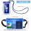 ivoler Waterproof Pouch Bag + Phone Case, Blue 2