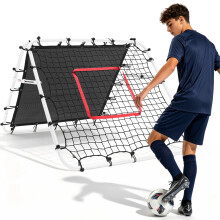 Football Rebounder Net, Double-Sided Adjustable Football Training Equipment