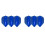 L-style L3 Shape (Small Standard) EZ Fantom - Blue - 2 Sets (6 Flights) 1