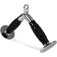 Yes4All P5MV V-Shaped Bar/V Handle Bar with Rubber Non-Slip Handle - V Bar Cable Attachment - Support up to 400 kg (Rubber Coated)