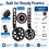 Bike Stabilisers, Adjustable Metal Training Wheels, Black 5