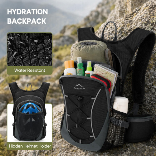 RAINSMORE Hydration Backpack With 2L Hydration Bladder Running Backpack 2