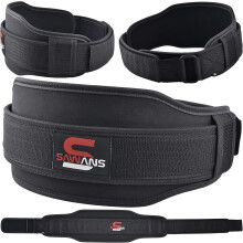 Weight Lifting Belt Gym Fitness Training Double Strength Neoprene 5.5 Inch Bodybuilding Workout Belt Men Women Support Powerlifting Squats Deadlifts