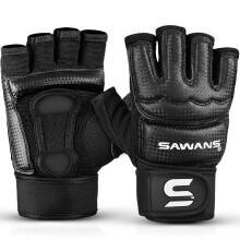 SAWANS MMA Gloves Karate Mitts Punch Bag Boxing Gloves Martial Arts Combat Taekwondo Kickboxing Mitts Fighting Grappling Training for Womens Mens Adu