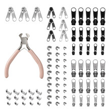 IONEKIUK 85Pcs Zip Repair Kit, Universal Zipper Repair Kit with Pliers