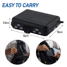 Dr.Fish 314pcs Carp Fishing Accessories in Tackle Box, Carp Fishing Tackle Box Set Include Hooks, Safety Clips and Swivels, Beads, Boilie Stops, Corn