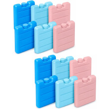 ZOPPER Freezer Blocks 8cm Mini Cooler Bags Assorted Colors Reusable Ice Packs Coolest for Hours Powerful Chillers Lunch Box Travel Picnic and Outdoor