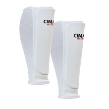 CIMAC Shin/Forearm Guards - Senior Size - Shin Guards with Full-Length Padded Foam, 12mm Thick Padding, Suitable for Karate, Taekwondo, Kickboxing, Tr