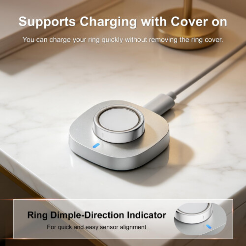 4 Pack Ultra-Thin Cover Compatible for Oura Ring Gen 5, Charging Directly 2