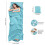 BREENHILL Sleeping Bag Liner, Travel Sheet with Zip, Glacier Blue 80cm 3