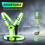 West Biking LED Reflective Running Vest, USB Rechargeable Running Light 5