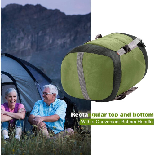 REDCAMP Nylon Compression Stuff Sack,Sleeping Bag Compression Sack,Army Green 2