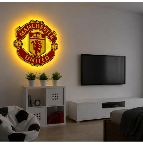 Themed Manchester United Crest LED Backlit WallLite 2