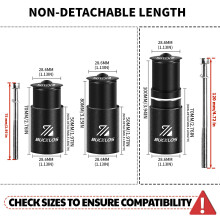 AEYINO Bike Stem Riser Handlebar Extender MTB, 1-1/8" 28.6mm Bike Fork Stem
