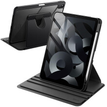 JETech 360 Rotating Case for iPad Air 11" M4/M3/M2 & iPad Air 5/4, Black