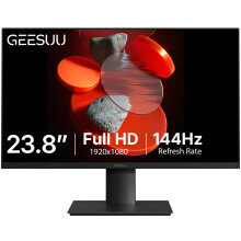 GEESUU 24 Inch FHD Monitor, Computer Screen 144Hz, 5ms MPRT, Adaptive Sync