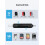 DSRKE SD Card Reader, Micro SD & Memory Card Reader, USB C 3.0 Dual Slot 3