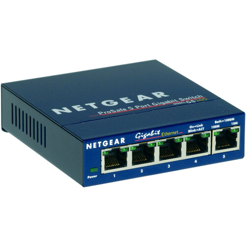 Netgear NETGEAR 5 Port Gigabit Network Switch, Unmanaged Ethernet Switch GS105UK