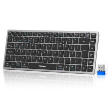 TECKNET Wireless Keyboard, Bluetooth Keyboard for 4 Multi Devices