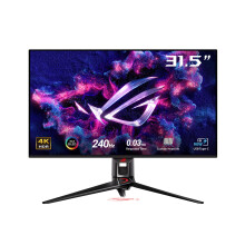 ASUS ROG Swift OLED PG32UCDMZ Gaming Monitor - 32-inch (31.5-inch viewable) 4K (3840 x 2160) QD-OLED panel, 240 Hz, 0.03 ms (GTG), G-SYNC, 99 percent