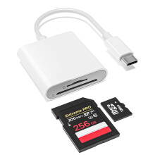 YOFEEPOP USB C SD Card Reader, 2-in-1 SD MicroSD Memory Card Adapter