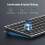 TeckNet TECKNET Wireless Keyboard, Bluetooth Keyboard for 4 Multi Devices 6