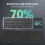TeckNet TECKNET Wireless Keyboard, Bluetooth Keyboard for 4 Multi Devices 5