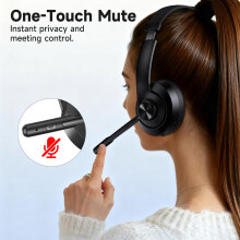 AOC Wireless Headset with Microphone 3 Modes Connection Bluetooth5.3