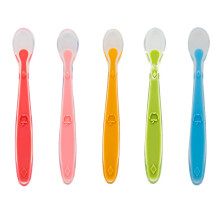 Callowesse Silicone Spoons, 5 Colours, 5 Pack